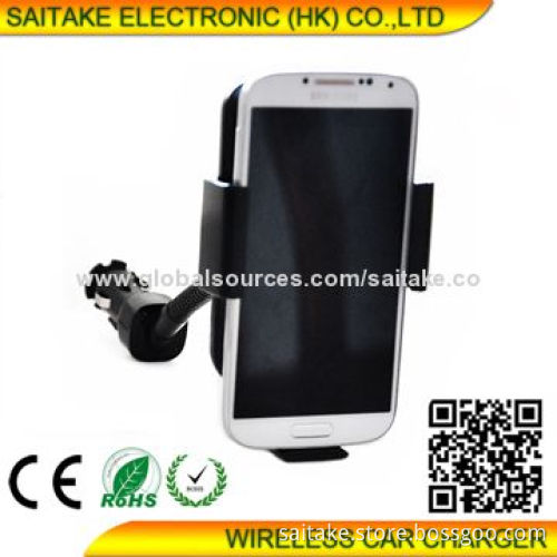 In-car charger for HTC, iPhone 5, Samsung, with QI standard station, hot sell